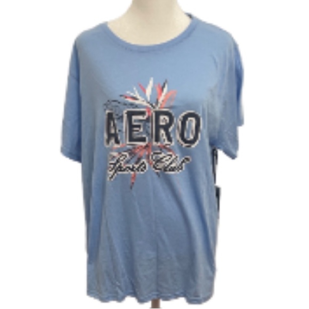NWT Aero Sports Club Blue T-Shirt Plus Size 2X